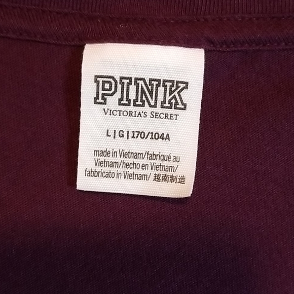 Pink Victoria's Secret Purple Tee Top - Picture 2 of 5